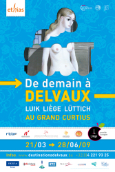 Affiche exposition Delvaux
