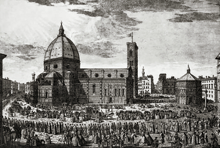 Procession Piazza del Duomo à Florence
