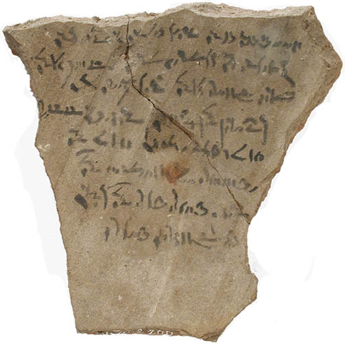 ostracon démotique-b500