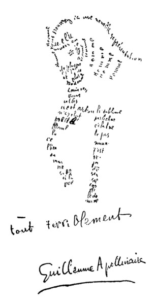 calligramme cheval