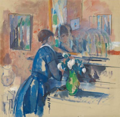 Dame en bleu 1914